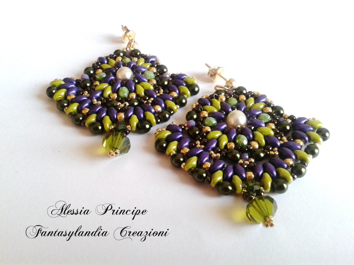 Tutorial sunday Earrings in Italian Etsy