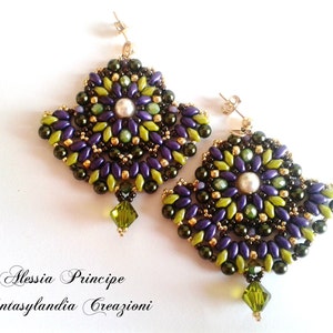 Tutorial &quot;Sunday&quot; Earrings in Italian