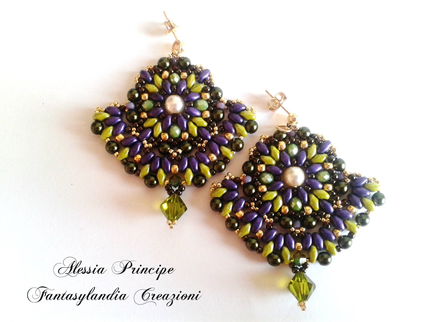 Tutorial sunday Earrings in Italian Etsy