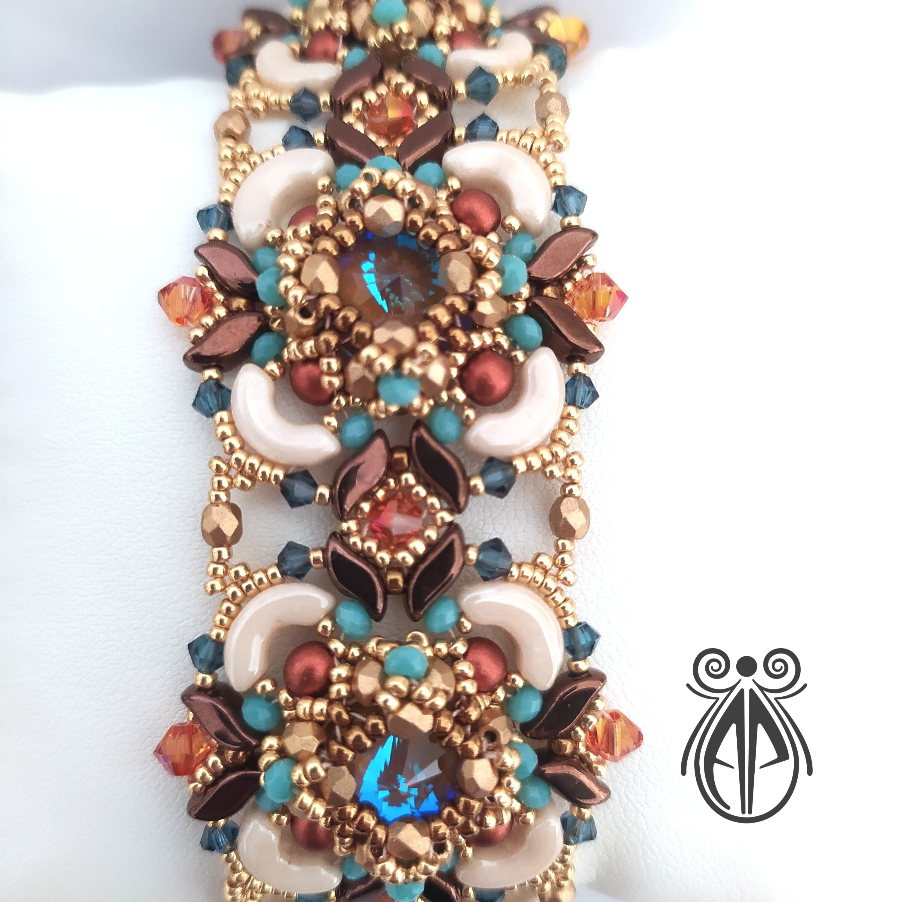 Bracciale Dune di Annamaria Cammilli con diamanti in oro arancione 18 carati i