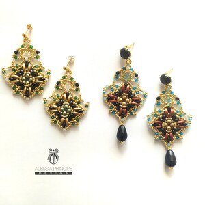 Arya earrings pattern image 2