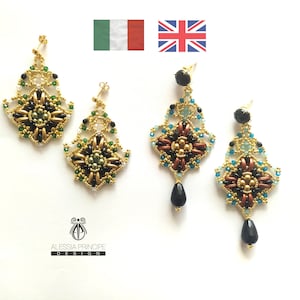 Arya earrings pattern image 1