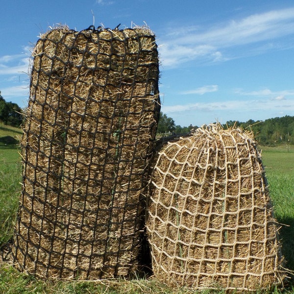 Heavy Duty hay net, 2-1/4" Mesh  Hang up or Toss out in your field