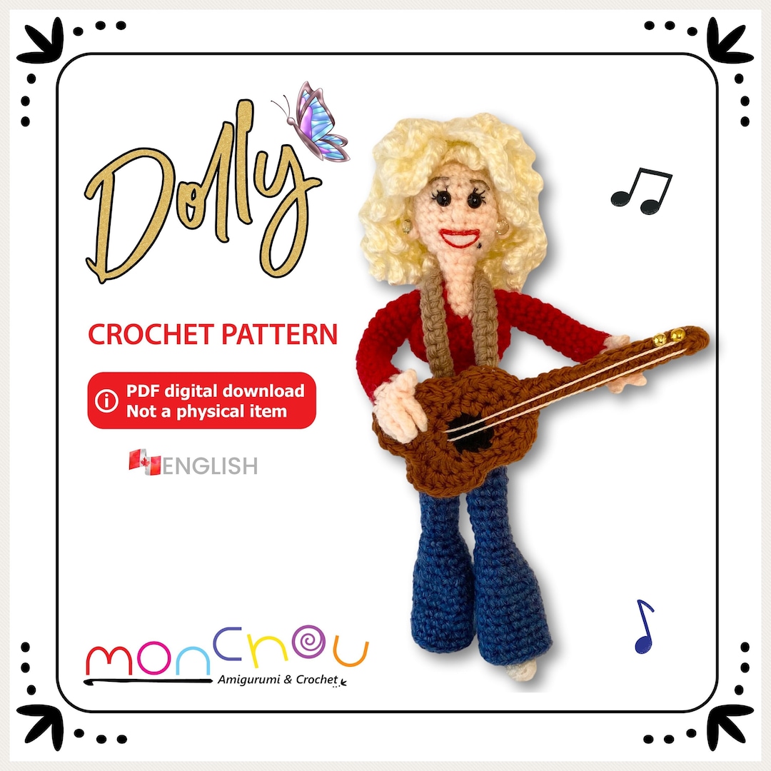 Dolly Crochet Doll Pattern Etsy Dolly Crochet Doll Pattern Etsy