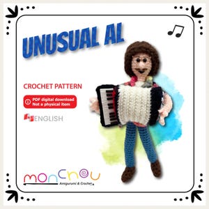 Amigurumi Crochet Pattern: Parody Accordion Player (PDF Pattern)