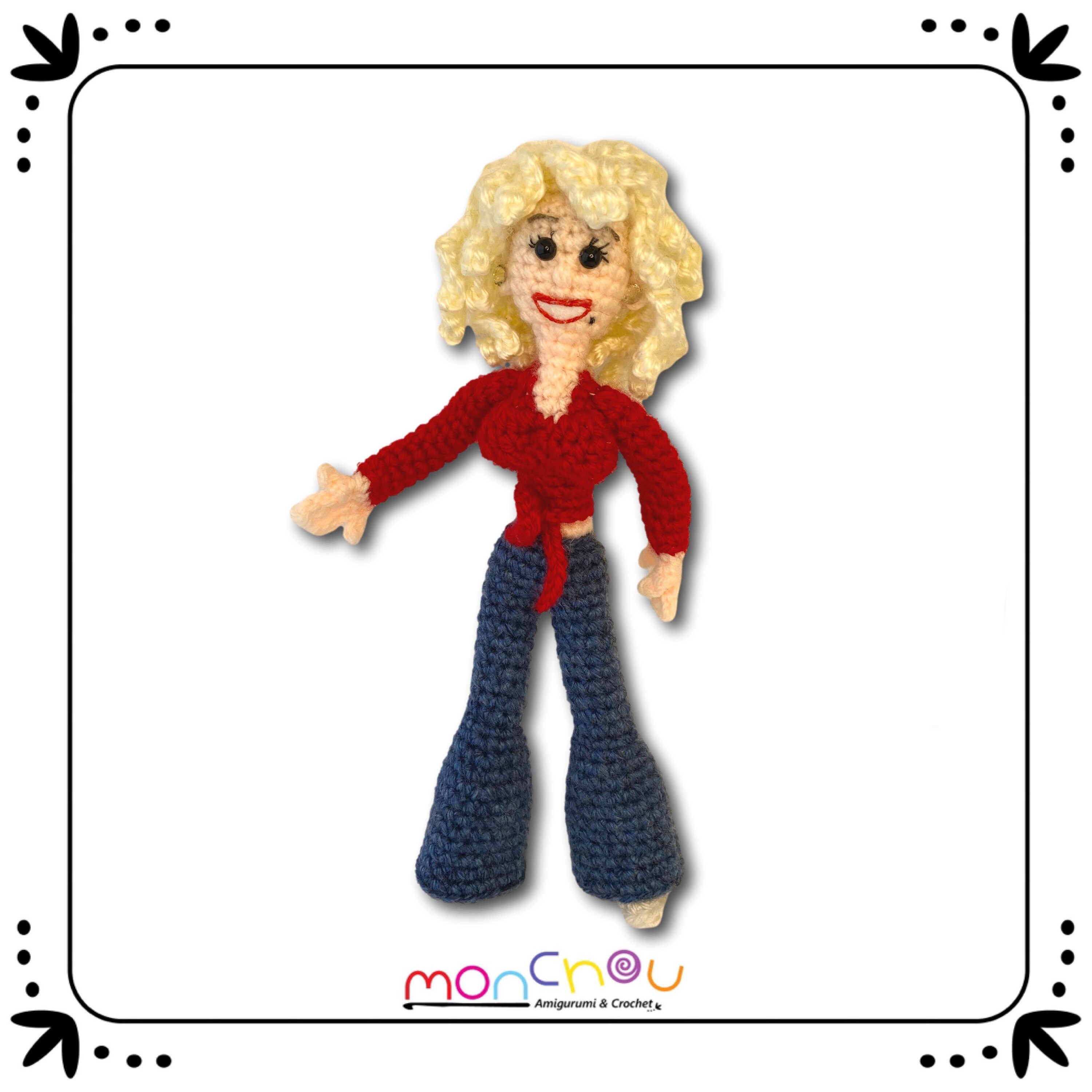 Dolly Crochet Doll Pattern Etsy Dolly Crochet Doll Pattern Etsy