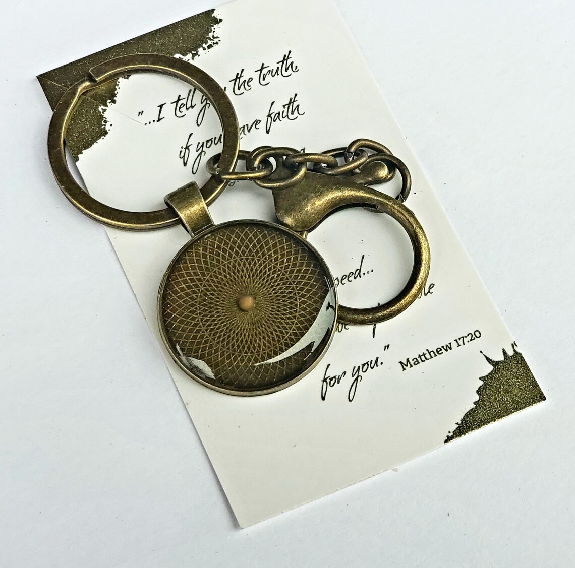 Mustard seed keychains mustard seed jewelry for men Etsy