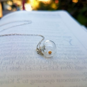 Mustard Seed Necklace for Women, Sterling Silver Christian Faith Inspirational Jewelry, Gift for Mother's Day, Baptism, Bridal Party gift.
