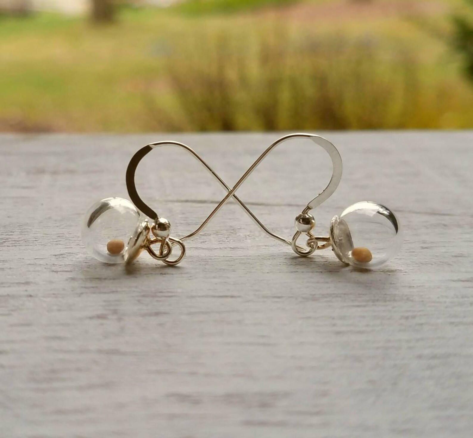 Mustard Seed Earrings Sterling Silver Earrings Faith Etsy