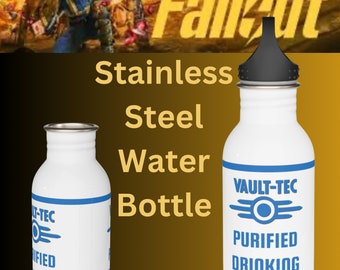 Fallout Vault Tec Stainless Steel Purified Water Bottle