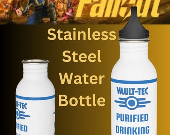 Fallout Vault Tec Stainless Steel Purified Water Bottle