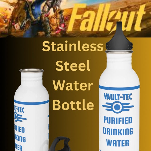 Bouteille d'eau purifiée en acier inoxydable Vault Tec de Fallout