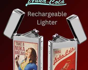 Vintage-Stil Nuka Cola Fallout wiederaufladbares elektronisches Feuerzeug mit Ladegerät