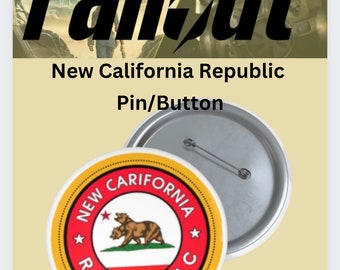 Fallout Pin Button New California Republic