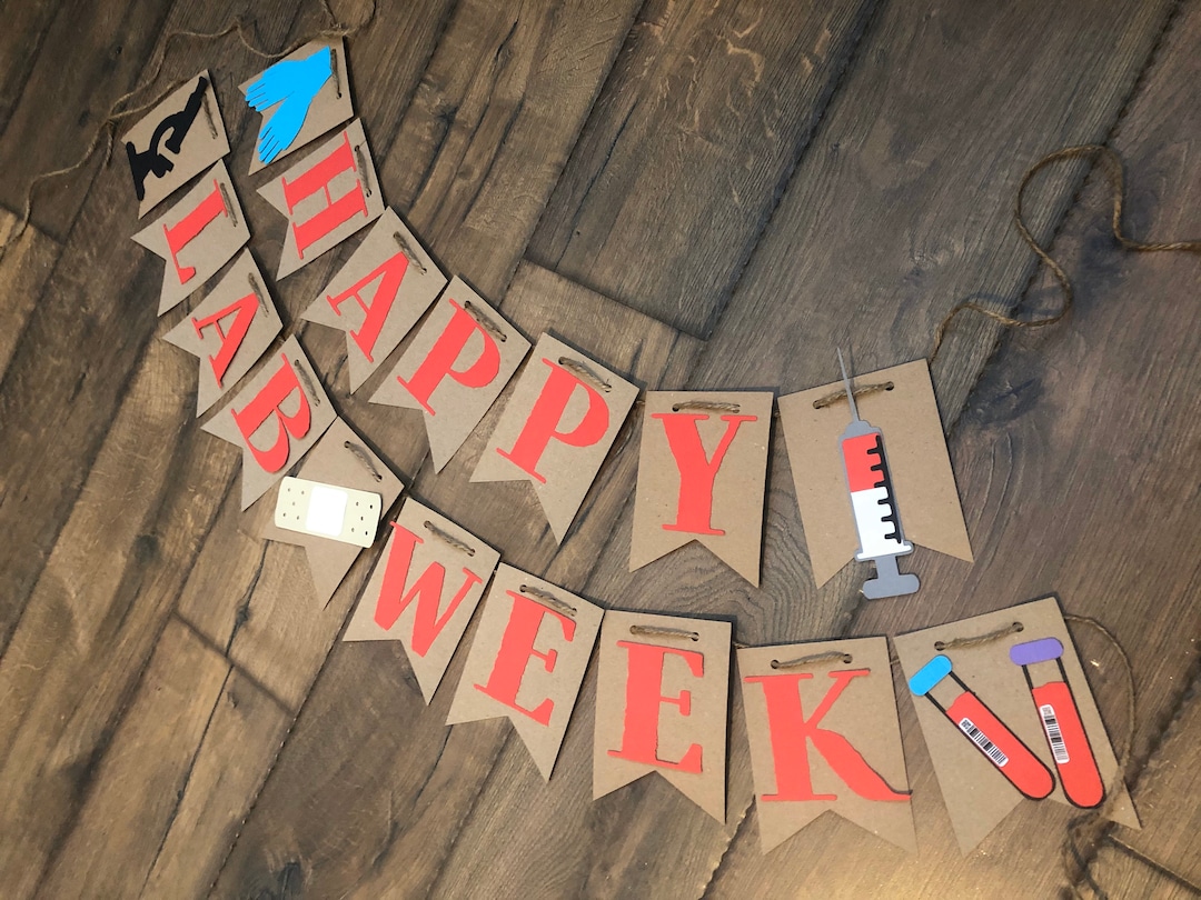 Medical Lab Appreciation Week Happy Lab Week Banner Medical Etsy