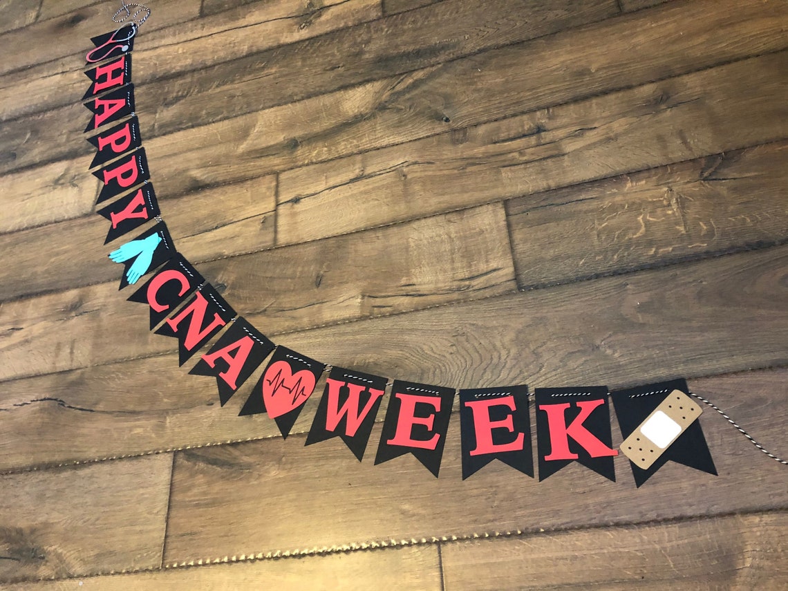 Happy Cna Week Banner Cna Appreciation Banner Cna Week Sign Etsy