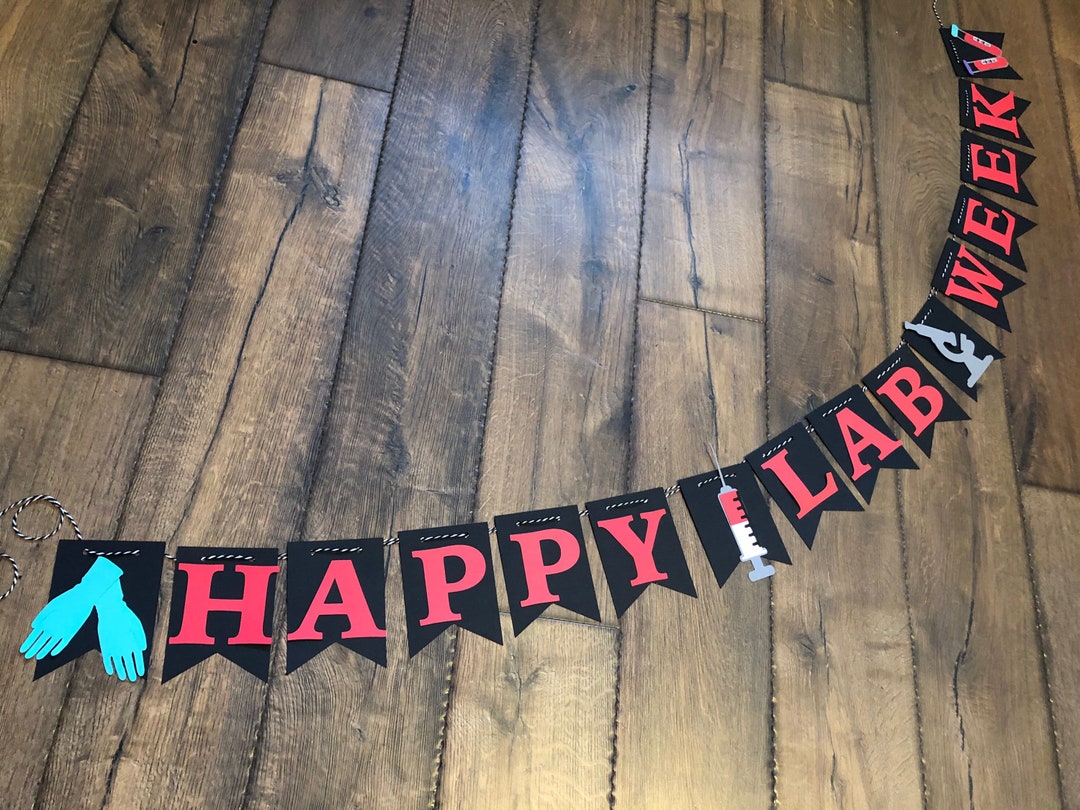 Medical Lab Appreciation Week Happy Lab Week Banner Medical Etsy