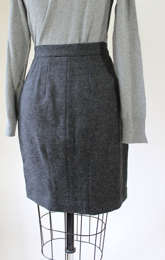 Vintage 80s J Peterman High Waist Charcoal Gray S… - image 7