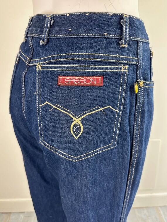 Vintage 80s SASSON High Waist Straight Leg JEANS … - image 1