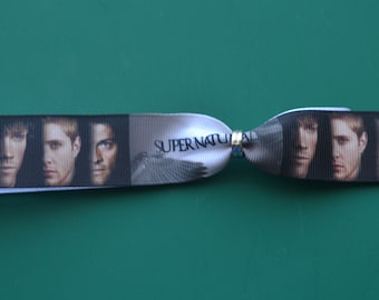 Horror / Supernatural ribbon bracelet - Supernatural, Evil Dead, Freddy Krueger.