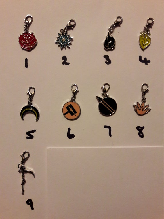 Rwby Charms Anime Ruby Rose Weisse Blake Yang Etsy Rwby Charms Anime Ruby Rose Weisse Blake Yang Etsy