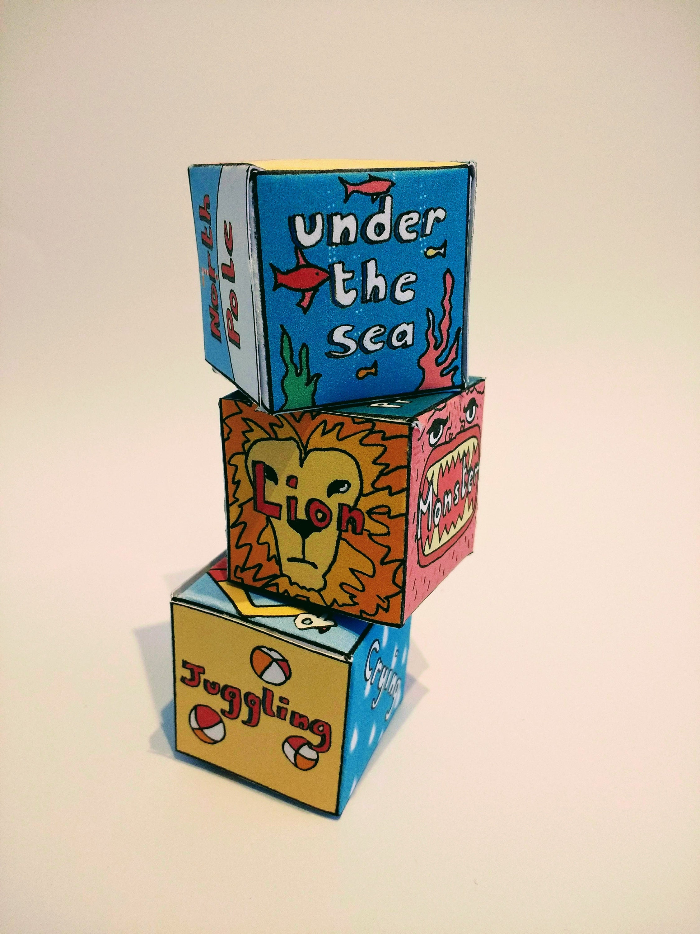 Digital Download Story Dice Game to Make and Play PDF - Etsy