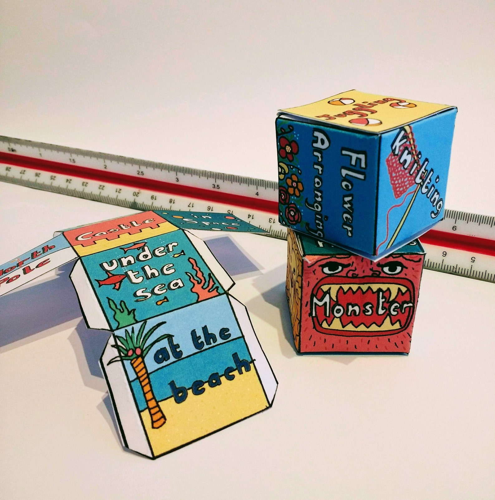 Digital Download Story Dice Game to Make and Play PDF - Etsy