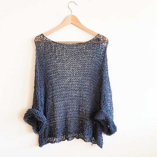 Loose Knit Sweater - Etsy