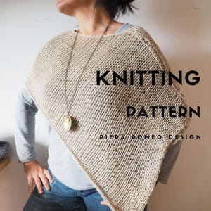 TUTORIAL Poncho sehr einfach für Anfänger