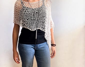 Poncho / poncho estivo / copricostume / poncho in lino / tutte le taglie