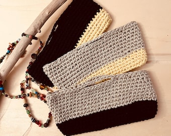 piccola borsa pochette di lino