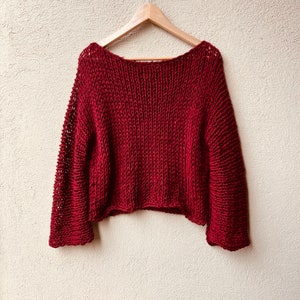 Burgundy ANNE Sweater