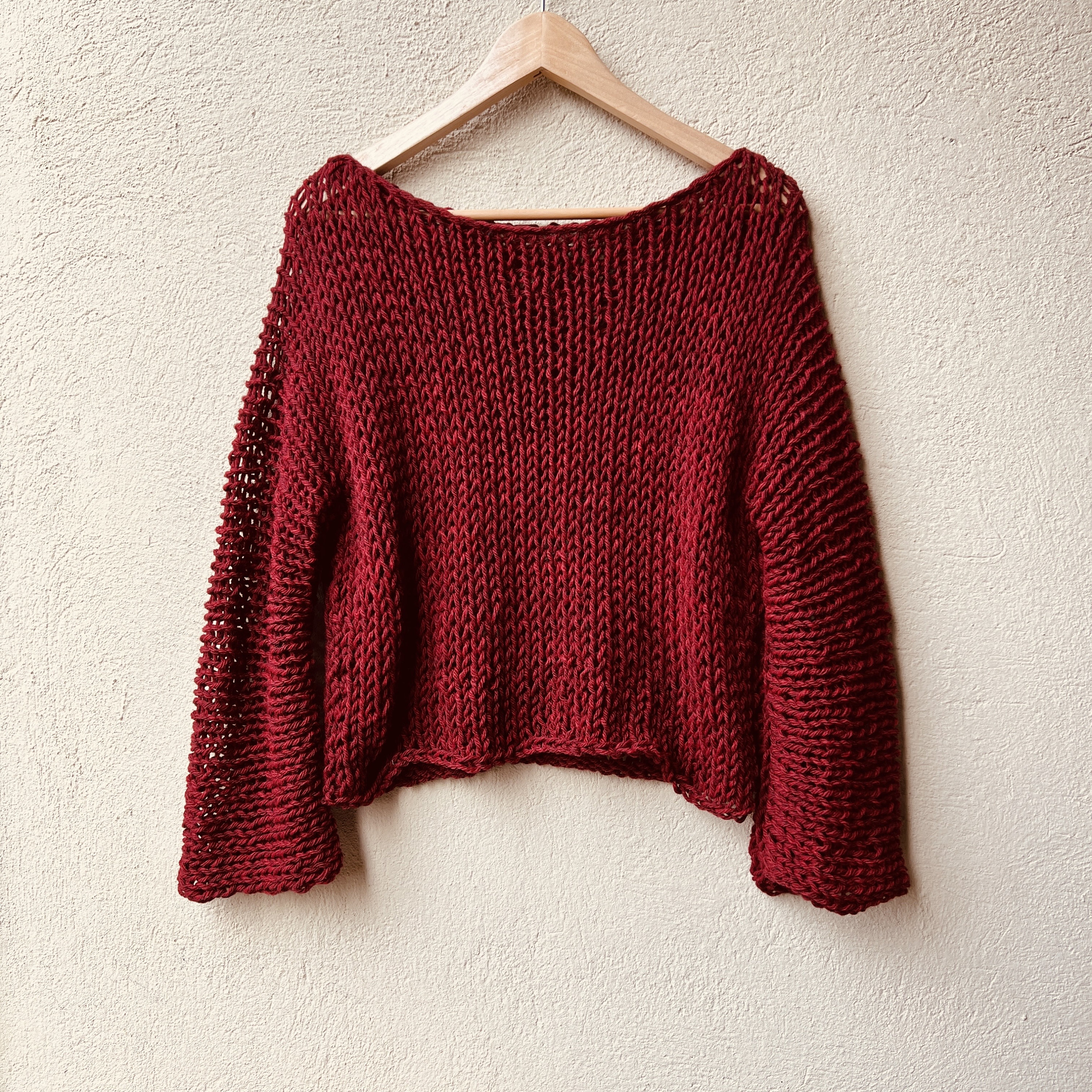 Maroon red sweater best sale