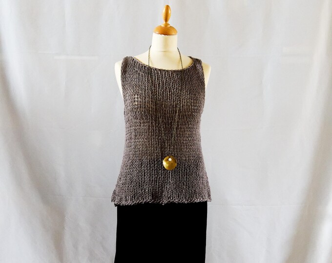 Cotton summer top in sage green, 100% cotton