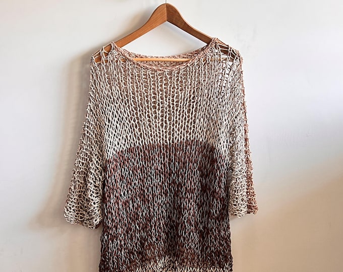 LOOSE KNIT Sweater with 3/4 sleeves