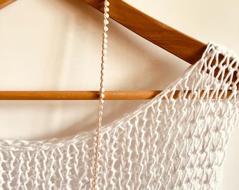 Crochet necklace /  crystals / bijoux for her / gift for women / long necklace / textile necklace