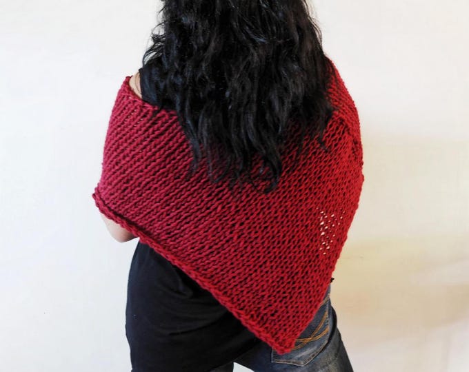 Alpaca Poncho il bordeaux, all sizes -