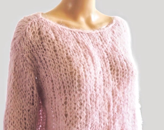 MOHAIR sweater in light pink