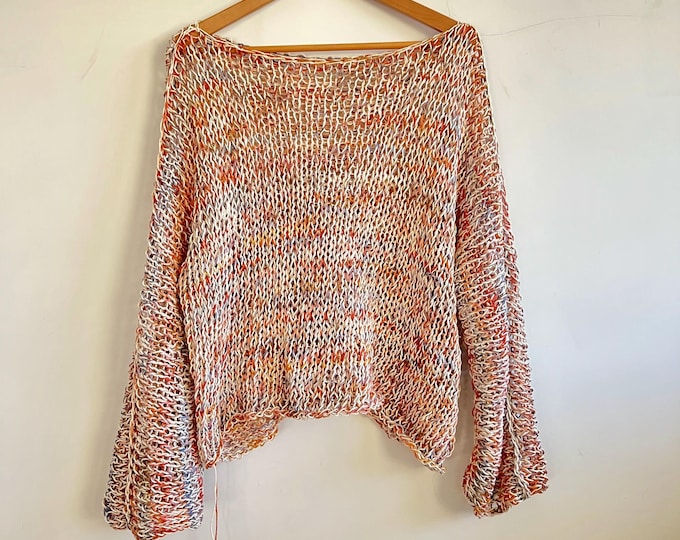 TERRA DI SIENA, linen sweater by Piera Romeo
