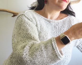 Alpaca Knit Sweater: Soft, Itch-Free Pullover by Piera Romeo Design