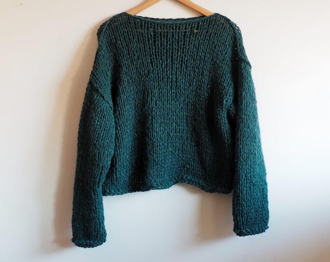 Forest green Alpaca sweater in all sizes