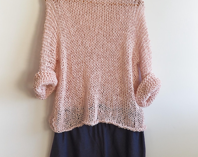 Maglione loose knit in cotone