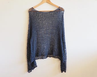 Light sweater in denim blue