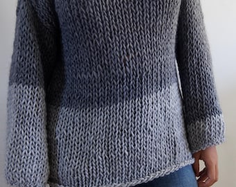 Handmade Alpaca Wool Sweater – Soft Knit Pullover – One Size – Cozy Warm Chunky Jumper  – Slow Fashion Gift for Her