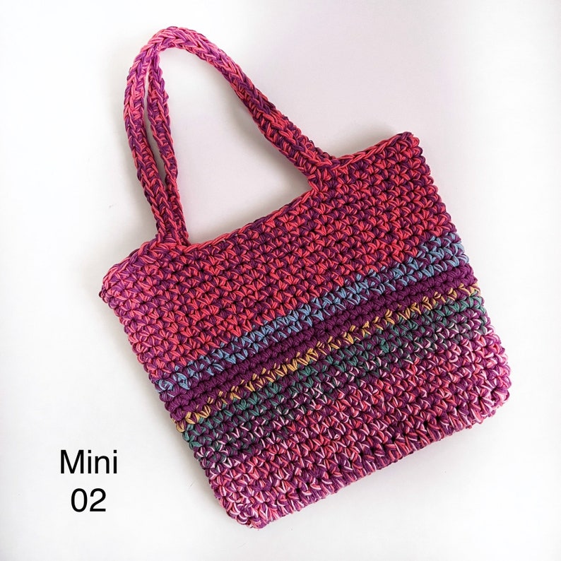 Crochet mini bag, cotton bag, Le minime, crochet bag small size limited edition, Piera Romeo Design Mini 02