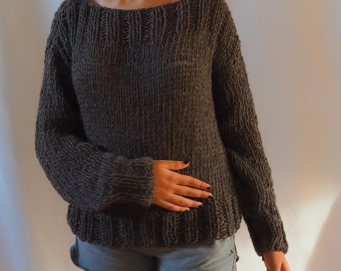 Brown WOOL Sweater NO Acrylic
