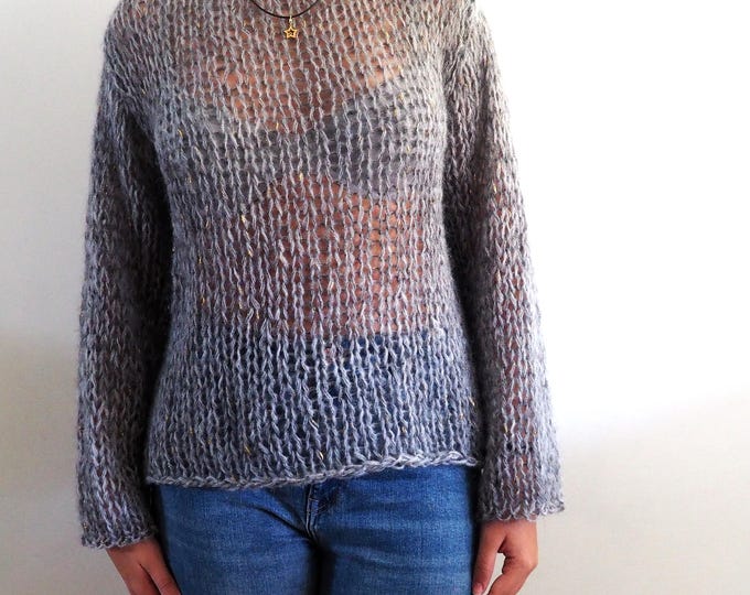 Mohair e lurex, maglia leggera e glamour