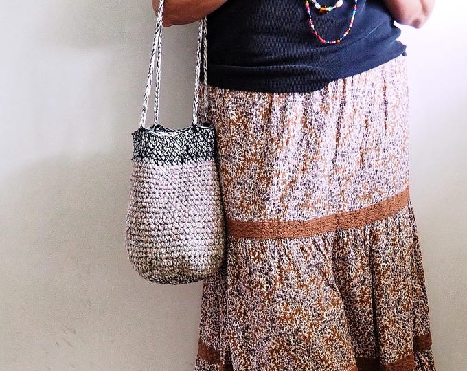 Crochet bag , bucket bag
