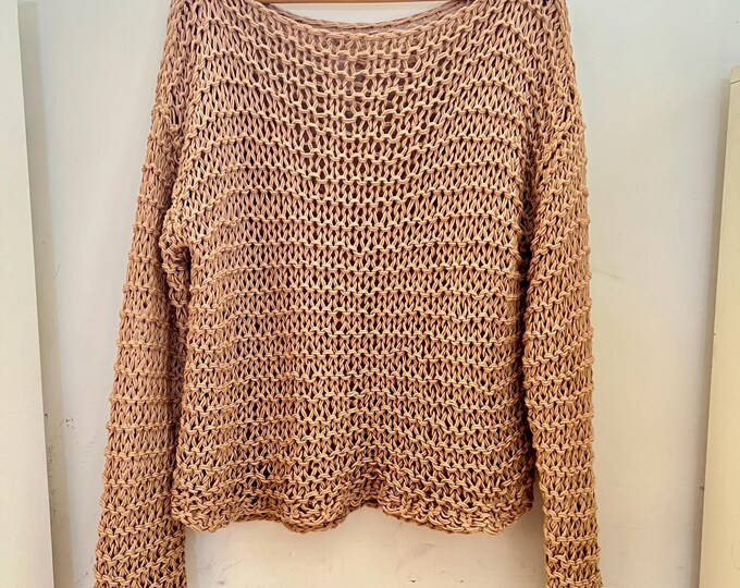 Maglione loose knit in cotone