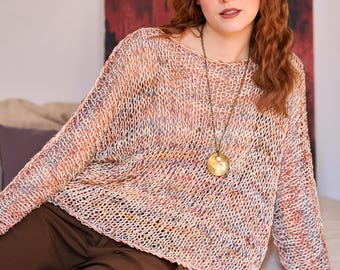 TERRA DI SIENA, linen sweater by Piera Romeo
